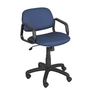  Cava Collection Task Chair, Mid Back, Solid Blue Seat 