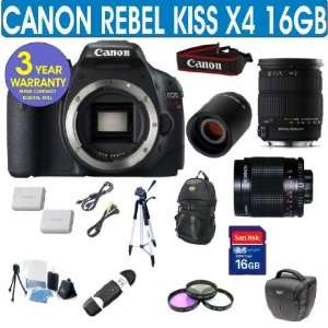  Canon Rebel KISS X4 + Sigma 18 200mm OS Lens + 500mm 
