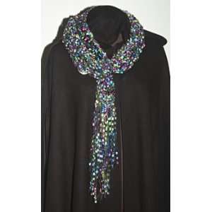   Womens Stained Glass Lattice Knit Scarf. Very Showy 