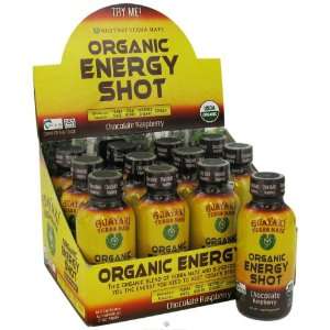   Yerba Mate Organic Chocolate Raspberry Energy Shot 2 oz. (Pack of 12