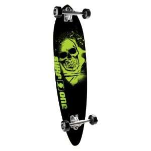  Surf One Skull Stencil Complete Skateboard Sports 