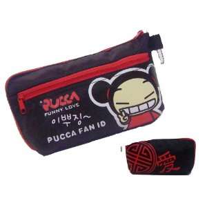  Pucca Funny Love Pencil Case/ Cosmetic Bag Black