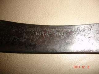 US Shapleighs Hammer Forged 1843 1934 Old Hickory Butcher Knife 
