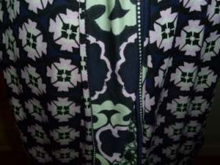   Diane von Furstenberg Julian Print Wrap Dress Green TPF S M  