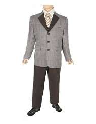   & Cocoa Houndstooth 5 Piece Suit with Shirt & Tie (Sizes 2T   4T