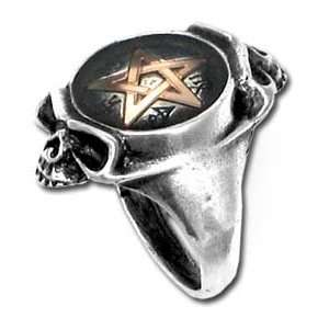 Duality of Mortality Conjoined Intimacy Gothic Ring Size 11  