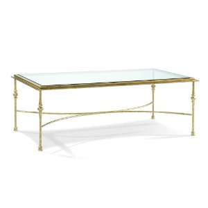  Cocktail Table by Sherrill Occasional   CTH   Satin Brass 