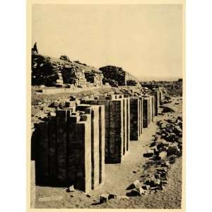  1929 Saqqara Egypt Necropolis Wall Step Mastaba Pyramid 