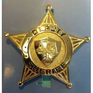  Authentic Solid Metal Police Deputy Sheriff Gold Finish 5 