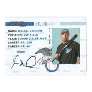  2004 Studio Stars 49 Vernon Wells Blue Jays (Baseball 