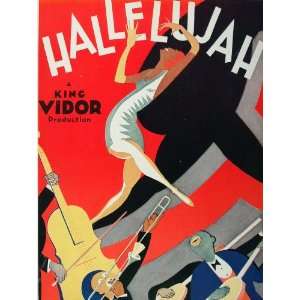  1929 Ad Hallelujah Vidor Black Americana Al Hirschfeld 
