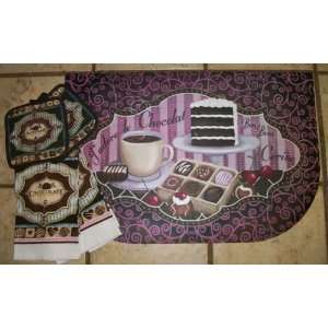  Chocolate Lovers Mat/Rug with Matching Chocolate Lovers 