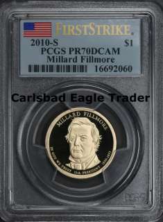 2010 S PCGS PR70DCAM Presidential Dollar 4 Coin Set