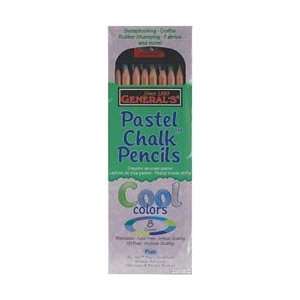 Pastel Chalk Pencils 8/Pkg   Cool Cool 