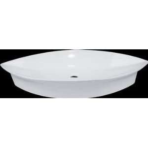  Shard White Vitreous China Over Counter Vessel Sink
