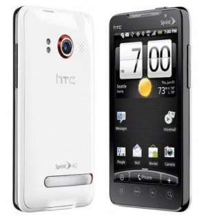 HTC Evo 4G Sprint Android Smartphone (White) Good Condition 