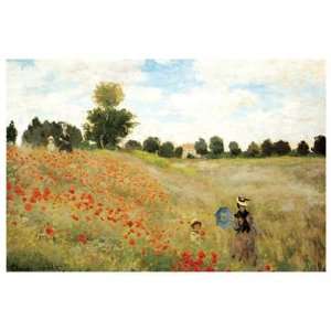  Poppies (Coquelicots) by Claude Monet. Size 54.00 X 36.00 