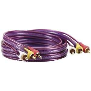   Purple Audio/Video Pre Cut Interconnect Cable (12 Ft) Electronics