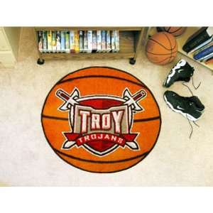  BSS   Troy State Trojans NCAA Basketball Round Floor Mat 