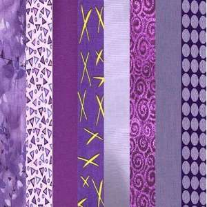  Shades of Purple Fat Quarter Assortment Fabric By The Yard 