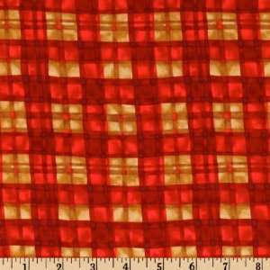  45 Wide Where The Boys Are Plaid Ruby Fabric By The Yard 