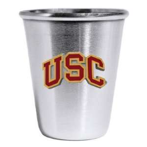   USC Trojans Stainless Shot Glass   NCAA College Athletics   Fan Shop