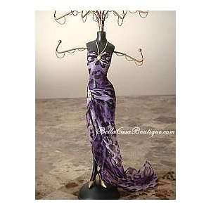  Display Stand Doll Sexy Wild Purple Dress 