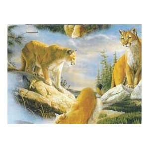   The Yard Big Cats Wildlife Quilt Cotton Fabric Arts, Crafts & Sewing