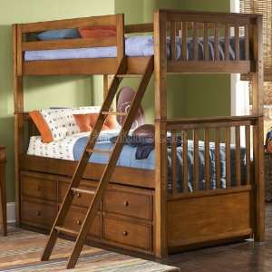  Samuel Lawrence Furniture Safari Bunk Bed with Trundle 