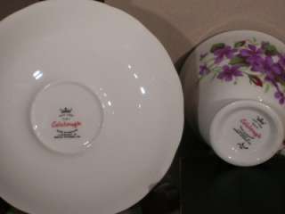 Vintage Porcelain Colclough Teacup & Saucer floral gild  