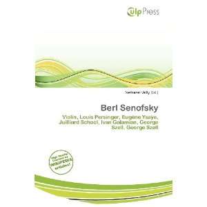  Berl Senofsky (9786200683564) Nethanel Willy Books