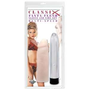  Classix Fanta Flesh Sleeve & Vibe Set, Clear, Black 