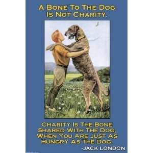  Exclusive By Buyenlarge Charity A Bone to the Dog 28x42 