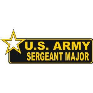  United States Army Sergeant Major Bumper Sticker Decal 9 