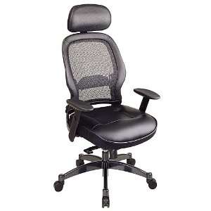   3300 Leather and Mesh Ergonomic Desk Office Chair