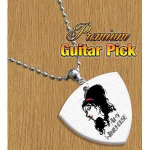  Amy Winehouse Chain / Necklace Bass Guitar Pick Both Sides 