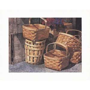  Baskets and Crates   Poster by Michael Davidoff (10x8 