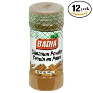 Badia Cinnamon Powder, 2 Ounce (Pack of 12)  Grocery 