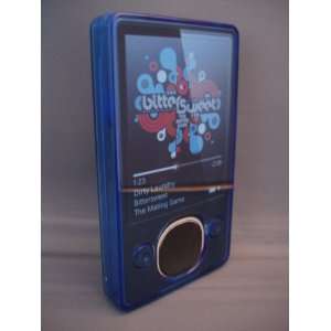  Crystal Case for 80gb Microsoft Zune   Blue  Players 
