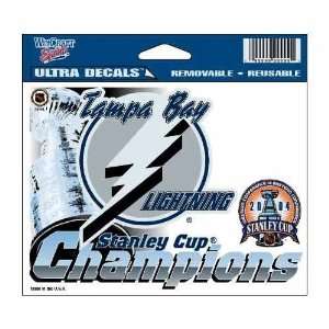  Tampa Bay Lightning 2004 Stanley Cup Champions Ultra Decal 