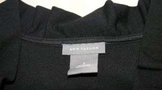   Ruffled Neckline Jersey Knit Tie Back Faux Wrap Dress Size 2  