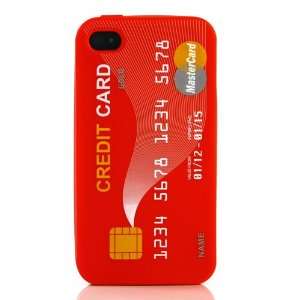  Red Credit card design Silicone Case / Cover / Skin 