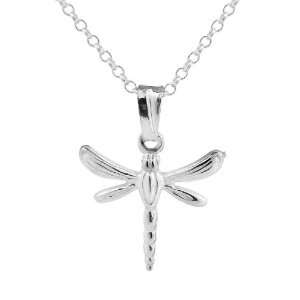  Sterling Silver Dragon Fly Necklace Jewelry