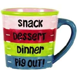     Snack, Dessert, Dinner, Pig Out Ice Cream Bowl. Toys & Games