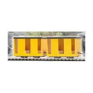 Busch HO RTR Mining Personnel Carrier Car 2 Pack   Yellow 