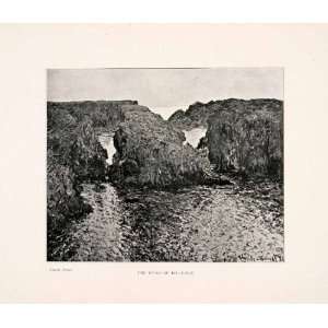 1903 Print Belle Isle Ile Rocks Seashore Claude Monet Landscape France 