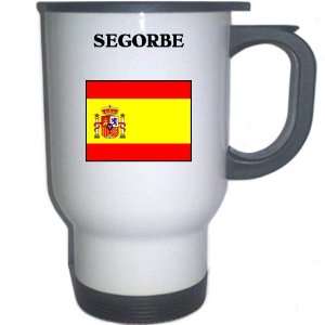  Spain (Espana)   SEGORBE White Stainless Steel Mug 