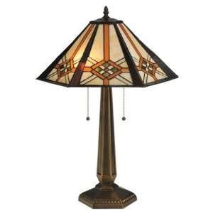  Meyda Tiffany 119659 Crosshairs Mission Table Lamp