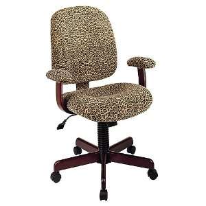  Office Star Work Smart Cherry Wood Desk Chairs Buckskin 