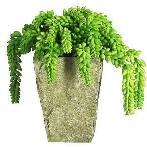  Sedum w/Vase Silk Plant